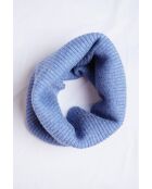 Halsreif aus blauem Jeans-Kaschmirgemisch