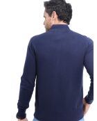 Gilet classico a maniche lunghe con zip Clara Midnight Blue