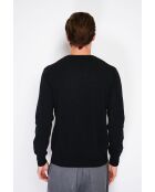Arthur schwarzer klassischer Langarm-Pullover mit V-Ausschnitt
