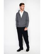 Gilet classico a maniche lunghe grigio lupo Clara
