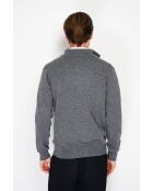 Gilet classico a maniche lunghe grigio lupo Clara