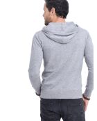 Hugo Langarm-Kapuzenpullover aus Flanell mit Kordelzug