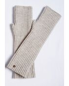 Muffole aderenti Frost in misto cashmere a costine a 12 strati
