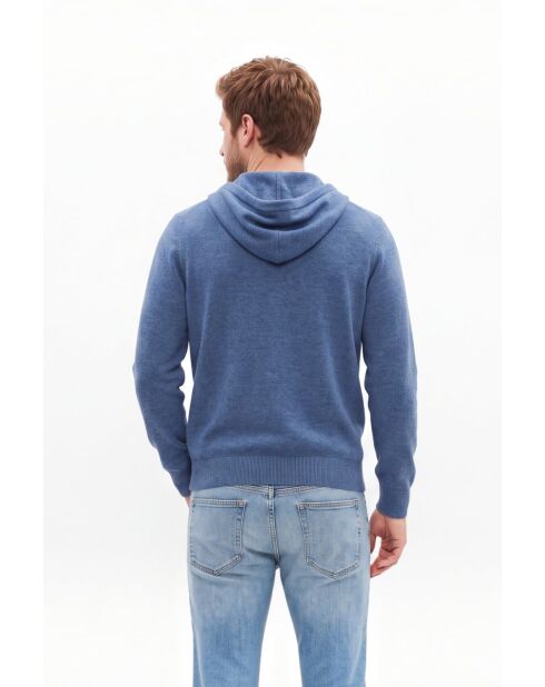 Hugo Blue Jeans-Hoodie mit langen Ärmeln und Kordelzug