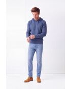 Hugo Blue Jeans-Hoodie mit langen Ärmeln und Kordelzug