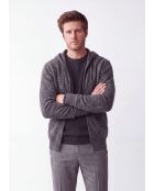 Gilet con zip a maniche lunghe grigio Amélie wolf