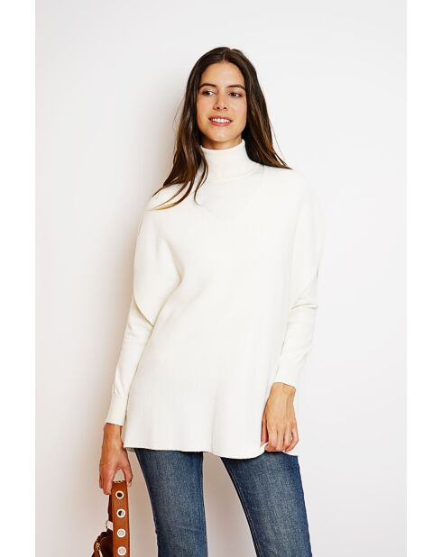 Harris ausgefallener Poncho-Poncho-Pullover mit V-Ausschnitt aus natürlichem Kaschmir