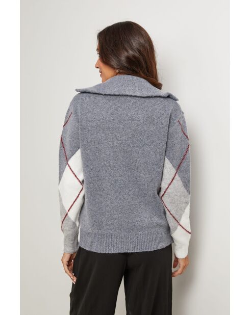 Hellgrauer Kensington-Pullover