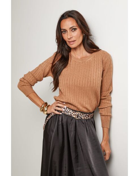 Kamelfarbener Pullover Paloma
