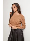 Kamelfarbener Pullover Paloma