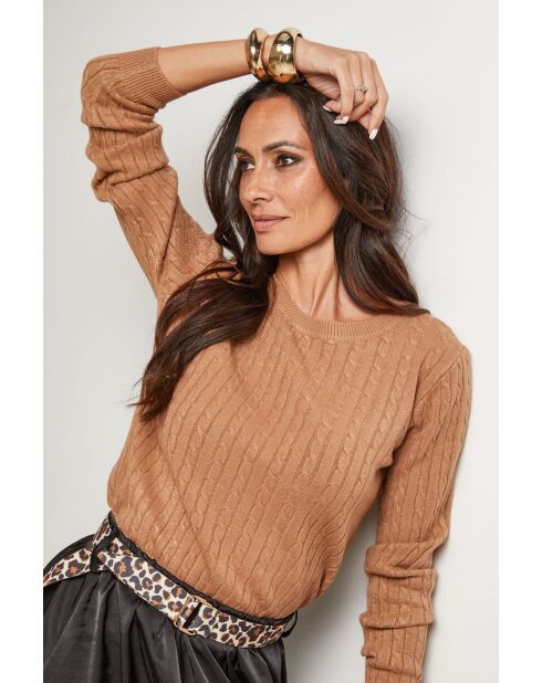 Kamelfarbener Pullover Paloma