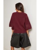 Severin burgunderfarbener Pullover