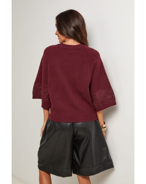 Severin burgunderfarbener Pullover