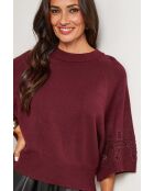 Severin burgunderfarbener Pullover
