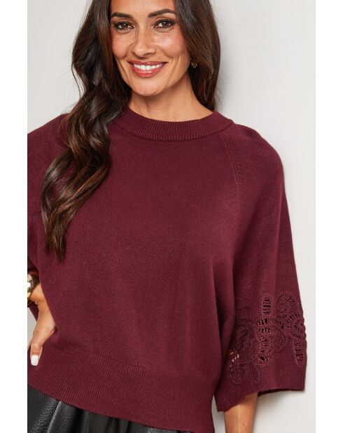 Severin burgunderfarbener Pullover