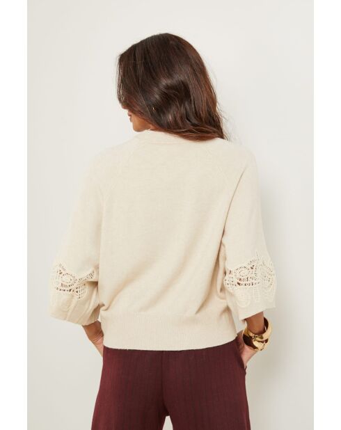 Beige trui Severin