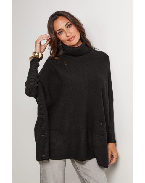 Poncho Augustin noir