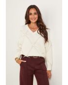 Moretti ecrufarbener Pullover