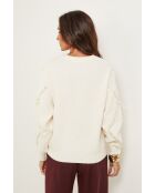 Moretti ecrufarbener Pullover
