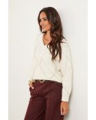 Moretti ecrufarbener Pullover
