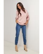 Lorenzo rosafarbener Pullover