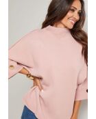 Lorenzo rosafarbener Pullover