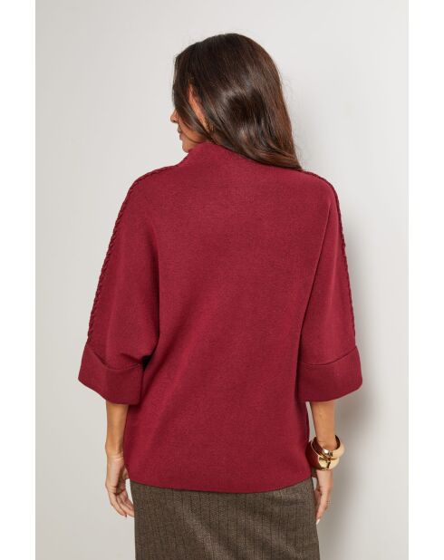 Lorenzo burgunderfarbener Pullover