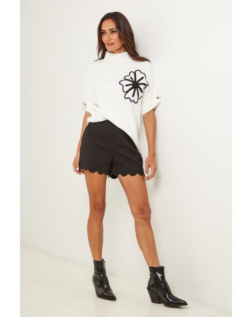 Pull Mercer blanc noir