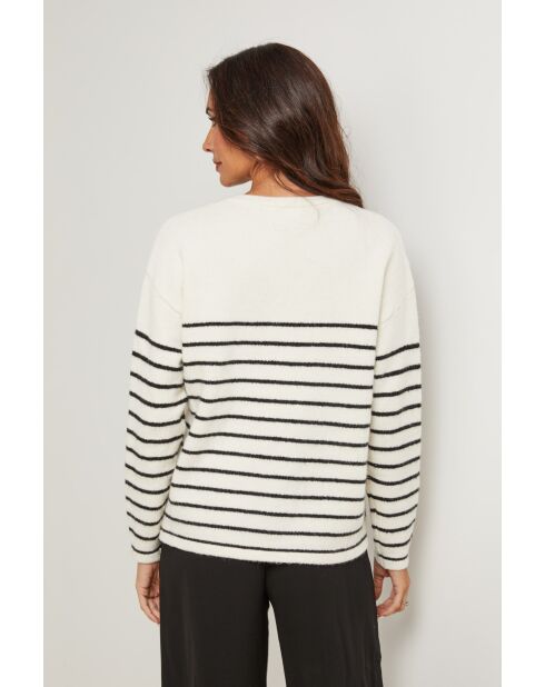 Pull Cassian beige noir