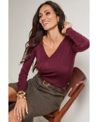 Sacha burgunderfarbener Pullover