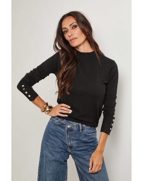 Nathie schwarzer Pullover