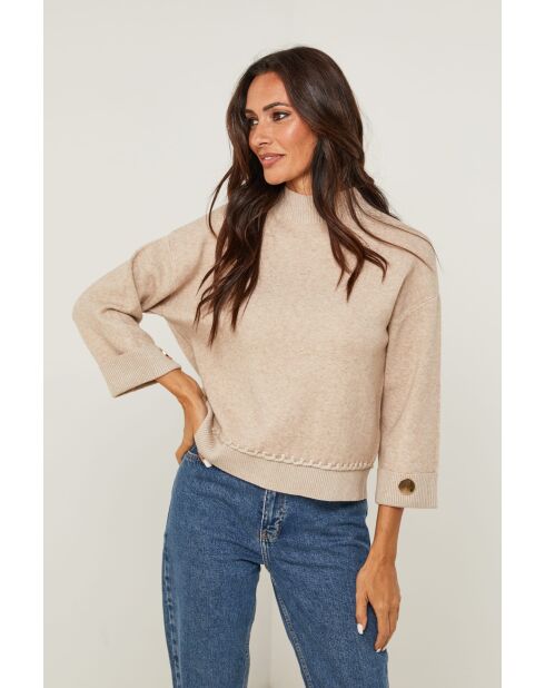 Valenti taupefarbener Pullover
