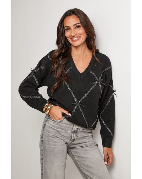 Moretti schwarzer Pullover