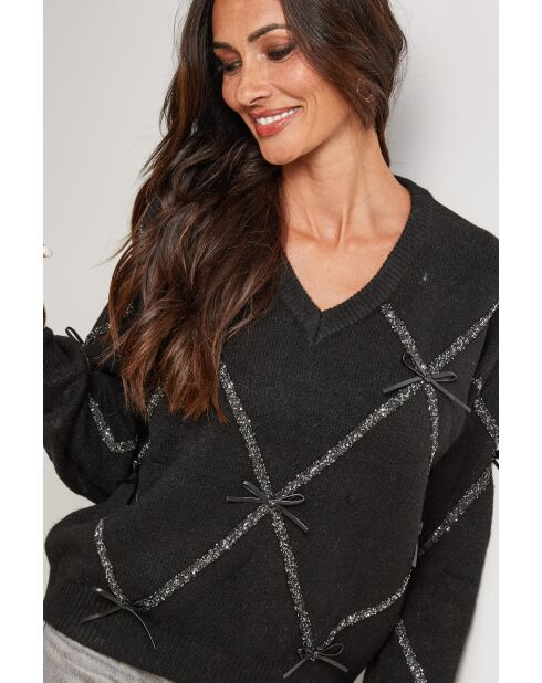 Moretti schwarzer Pullover