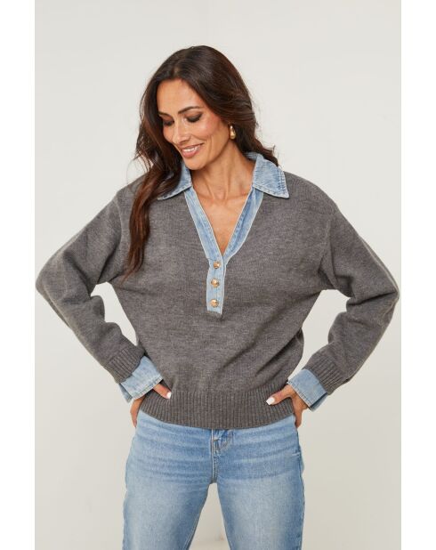 Pull Alessio gris