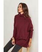Poncho Augustin bordeaux