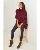 Poncho Augustin bordeaux