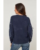 Moretti marineblauer Pullover