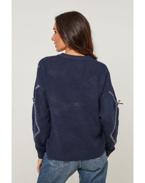 Moretti marineblauer Pullover