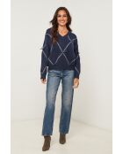 Moretti marineblauer Pullover