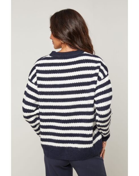 Marineblauer Pullover Bennett