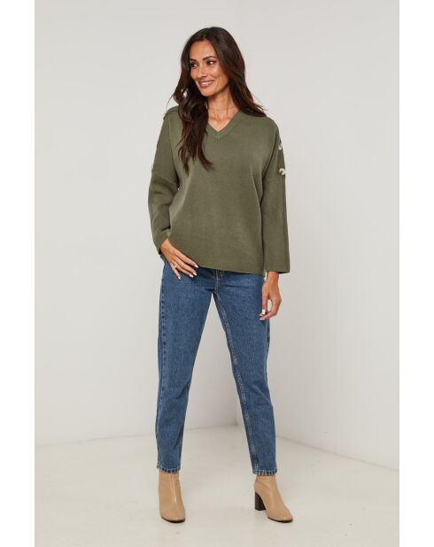 Khakifarbener Pullover Montgomery
