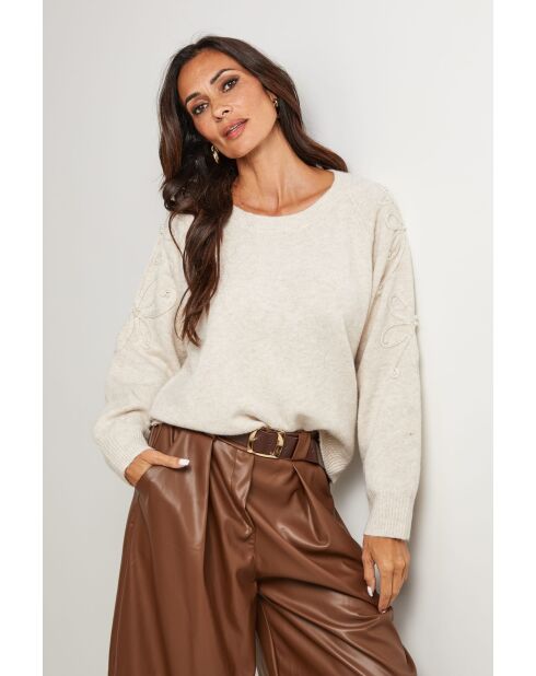Beiger Pullover Barrett
