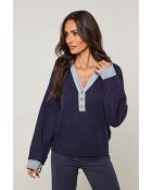 Alessio marineblauer Pullover