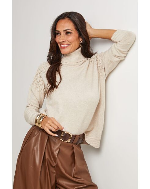 Beiger Pullover Sinclair