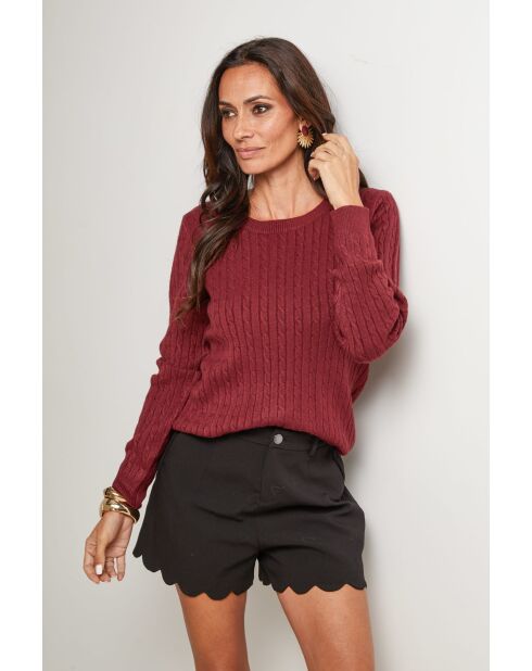 Paloma burgunderfarbener Pullover