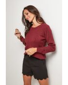 Paloma burgunderfarbener Pullover