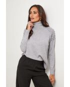 Grauer Sinclair-Pullover