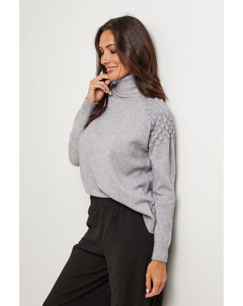 Grauer Sinclair-Pullover
