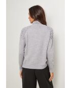 Grauer Sinclair-Pullover